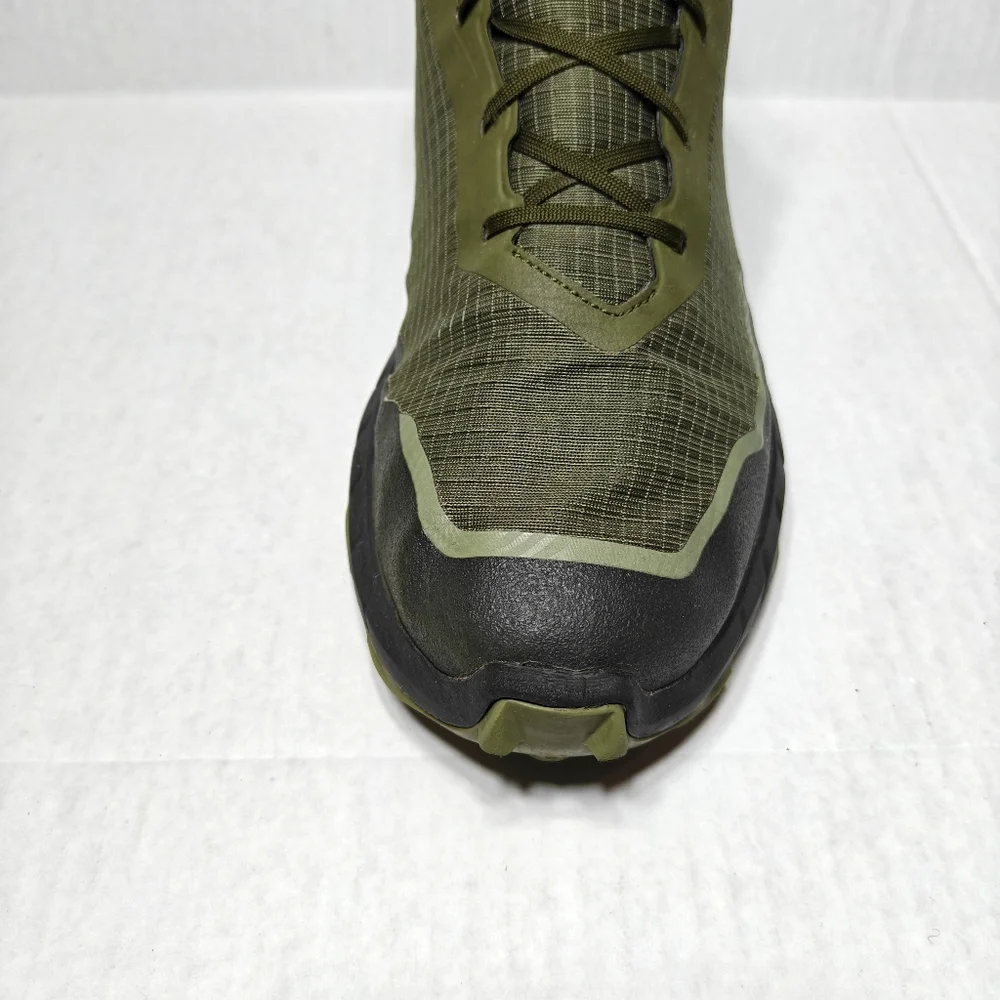 Salomon Alphacross 5 Gore-tex Trail Running Sneakers Lichen Green Olive Men's 13 - Picture 9 of 13